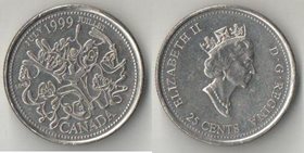 Канада 25 центов 1999 год (Елизавета II) (Июль)