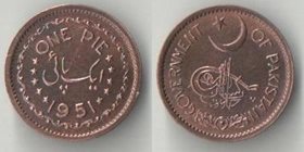 Пакистан 1 пай 1951 год (редкий тип и год)