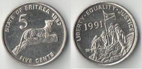 Эритрея 5 центов 1997 год