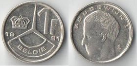 Бельгия 1 франк (1989-1993) (Belgiё)