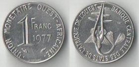 Западная африка 1 франк (1977-1984) (тип III)