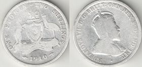 Австралия 1 флорин - 2 шиллинга 1910 год (Эдвард VII) (серебро) (год-тип) (редкость)