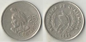 Гватемала 25 сентаво (1985-1995) (тип VIII, нечастый тип и номинал)