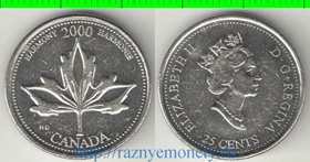 Канада 25 центов 2000 год (Елизавета II) Гармония