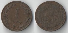 Нидерланды 1 цент 1901 год (Вильгельмина)