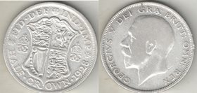 Великобритания 1/2 кроны 1928 год (тип V, 1928-1936) (Георг V) (серебро)