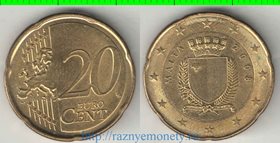 Мальта 20 евроцентов 2008 год