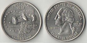 США 1/4 доллара 2002 год (Индиана)