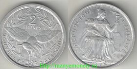 Новая Каледония 2 франка 1973 год (тип III, 1973-2000)