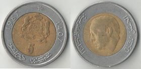 Марокко 5 дирхам 1987 год